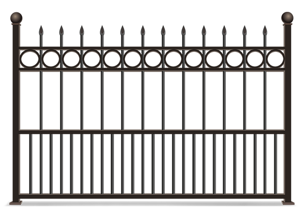 Ornamental Iron fence installation for the Indianapolis area.