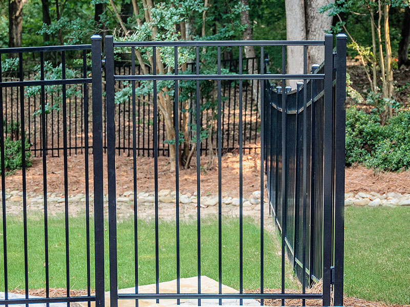 Commercial Ornamental Iron Fence - Indianapolis