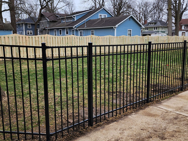 Residential Ornamental Iron Fence - Indianapolis