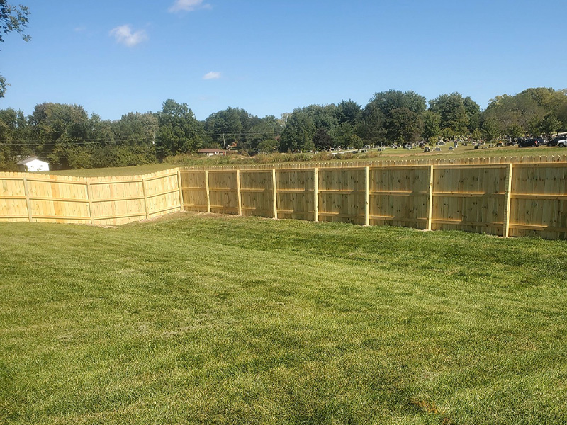 Commercial Wood Fence - Indianapolis